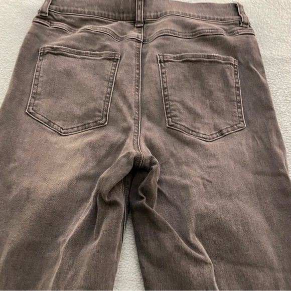 Spanx Jeans Vintage Grey Distressed Ankle Skinny Medium Pull On - Picture 9 of 12